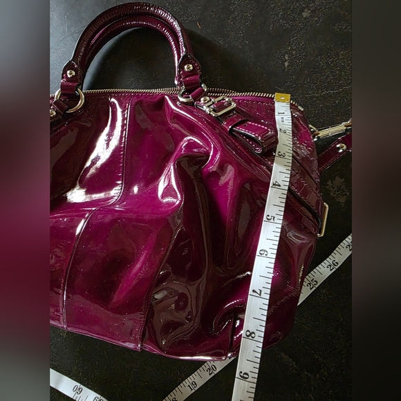 Coach Purple Shoulder Bag with Glossy Finish - Picture 8 of 15